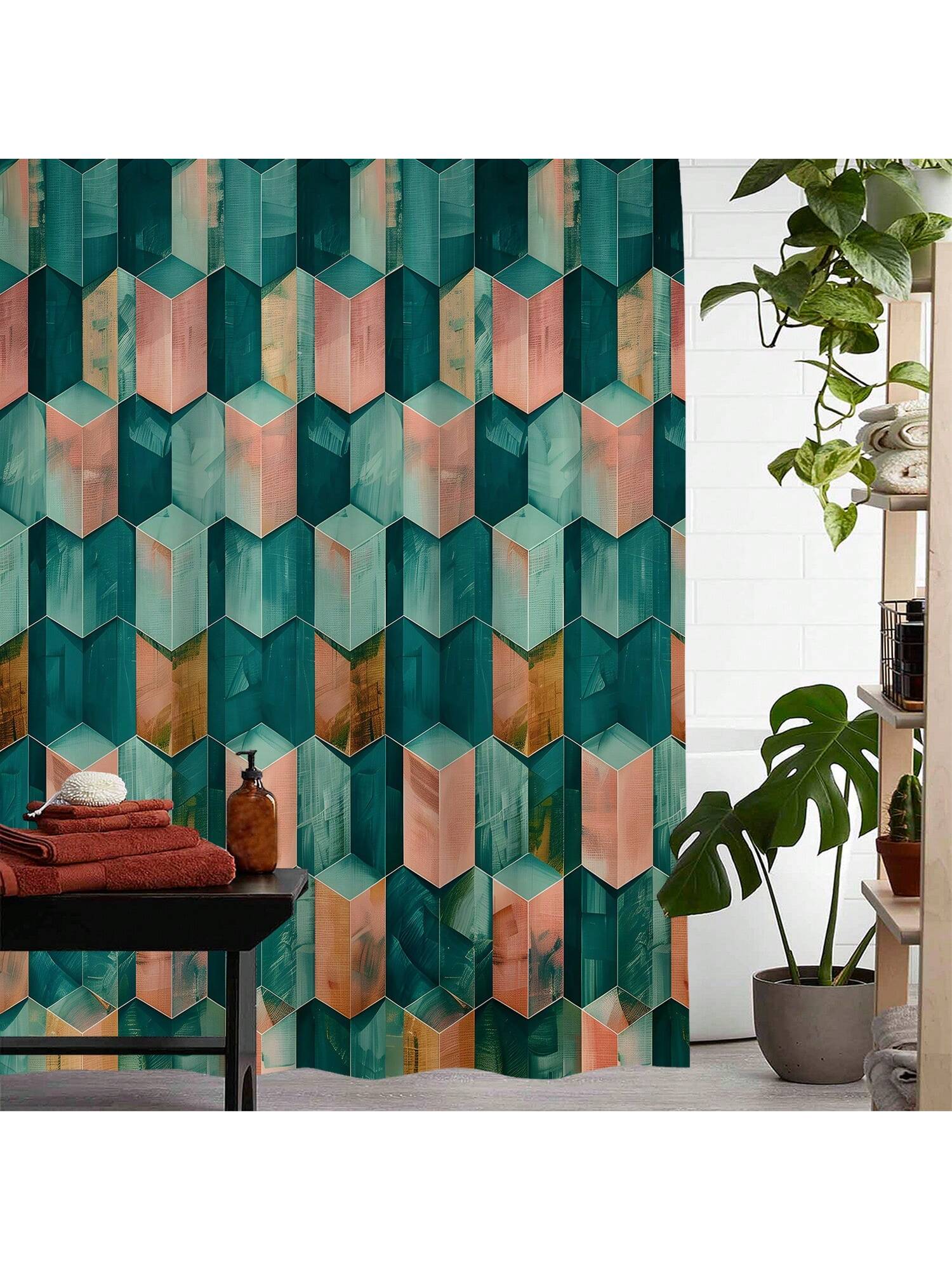 Transform your bathroom into a happy oasis with our Happy Bathroom Makeover set. Featuring a vibrant printed <a href="https://canaryhouze.com/collections/shower-curtain?sort_by=created-descending" target="_blank" rel="noopener">shower curtain</a> and 12 durable plastic hooks, this set is designed to elevate your bathroom experience. Say goodbye to boring showers and hello to a cheerful and refreshing ambiance.