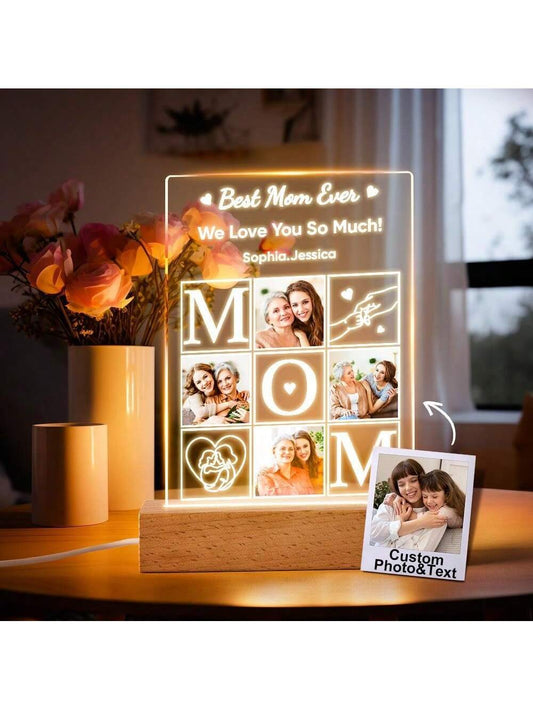 This personalized photo lamp night light is <a href="https://canaryhouze.com/collections/acrylic-plaque" target="_blank" rel="noopener">the perfect gift</a> for the best mom ever. Display a favorite photo of you and your mom to brighten up any room. With a unique design and customizable options, it's a thoughtful and heartfelt gift that she will cherish.