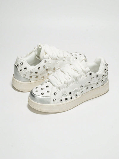 Rani Studded Lace-Up Sneakers: Step Up Your Style Game