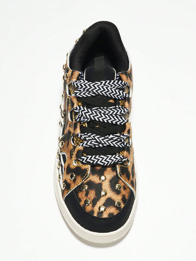 Rani Studded Lace-Up Sneakers: Step Up Your Style Game