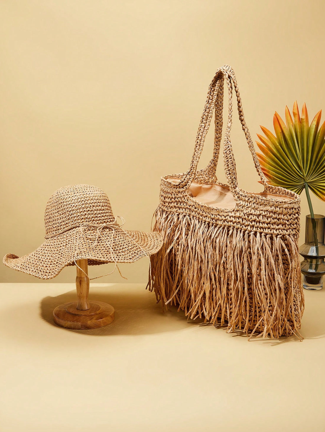 Enhance your summer style with our Summer Chic Combo. The tote bag and hat set is perfect for the stylish college student. Made with durable materials, the tote bag offers convenience for carrying essentials. The chic hat provides both protection and style under the sun. Perfect for Mother's Day gifting.