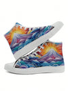 Introducing our exclusive hand-painted pattern high-top canvas sport <a href="https://canaryhouze.com/collections/women-canvas-shoes?sort_by=created-descending" target="_blank" rel="noopener">shoes</a> for women. Combining style with comfort, these lightweight shoes are perfect for any active lifestyle. Each pair is uniquely painted, making them a one-of-a-kind addition to your wardrobe. Elevate your style while staying comfortable and light on your feet.