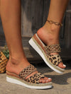 Retro Glittered Jute Rope Flat Sandals: Stylish Comfort for Every Occasion