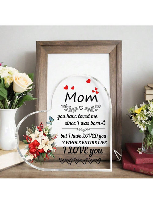 Mother's Day Heart Artistic Shape - A Perfect Gift of Love from Daughter