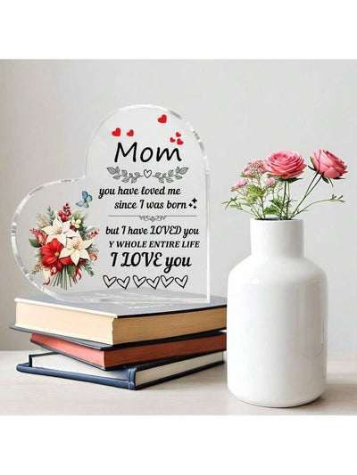 Mother's Day Heart Artistic Shape - A Perfect Gift of Love from Daughter