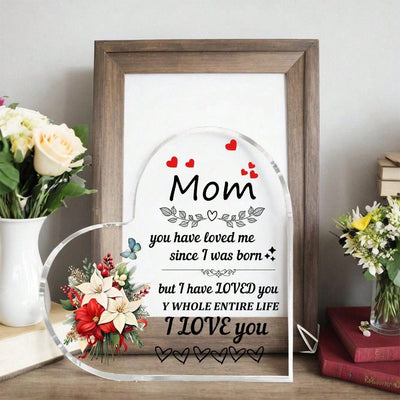 Mother's Day Heart Artistic Shape - A Perfect Gift of Love from Daughter