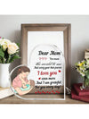 Dear Mom, You Mean the World to Me" Acrylic Heart Ornament - Mother's Day Gift