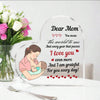 Dear Mom, You Mean the World to Me" Acrylic Heart Ornament - Mother's Day Gift