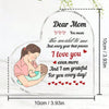 Dear Mom, You Mean the World to Me" Acrylic Heart Ornament - Mother's Day Gift