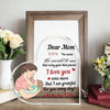 Dear Mom, You Mean the World to Me" Acrylic Heart Ornament - Mother's Day Gift