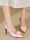 Introducing our Pink Fairy <a href="https://canaryhouze.com/collections/women-canvas-shoes?sort_by=created-descending" target="_blank" rel="noopener">Sandals</a>, the perfect combination of elegance and style for the spring/summer season. With a stunning rose flower design, these high heeled shoes will add a touch of beauty to any outfit. Made with quality materials, our sandals are comfortable and durable. Elevate your look with these must-have shoes.