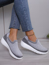 Comfort and Style Combined Knitted Wedge Heeled Sports Shoes