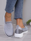 Comfort and Style Combined Knitted Wedge Heeled Sports Shoes