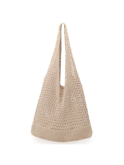 Boho Chic Crochet Beach Tote Bag - A Stylish Must-Have for Summer