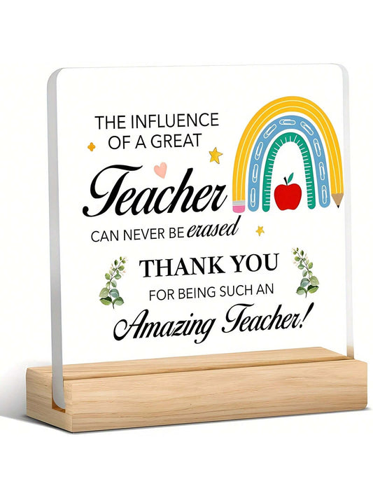 Best Teacher Acrylic Plaque: The Perfect Thank You Gift for Any Teacher