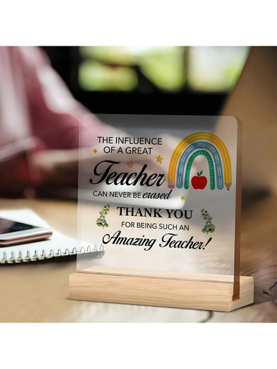 Best Teacher Acrylic Plaque: The Perfect Thank You Gift for Any Teacher