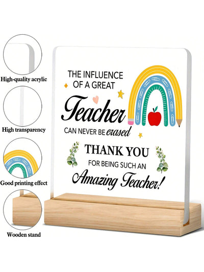 Best Teacher Acrylic Plaque: The Perfect Thank You Gift for Any Teacher