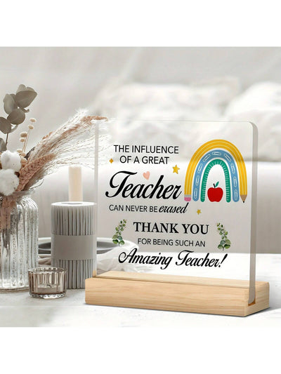 Best Teacher Acrylic Plaque: The Perfect Thank You Gift for Any Teacher