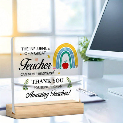 Best Teacher Acrylic Plaque: The Perfect Thank You Gift for Any Teacher