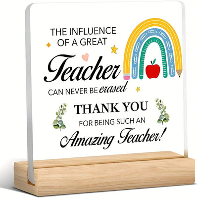 Best Teacher Acrylic Plaque: The Perfect Thank You Gift for Any Teacher