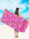 Pineapple Paradise: Superfine Fiber Beach Towel for Swimming, Vacation, Travel & Camping