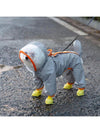 Stay Dry in Style: Waterproof Colorblocking Raincoat for Dogs with Transparent Hat