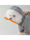 Stay Dry in Style: Waterproof Colorblocking Raincoat for Dogs with Transparent Hat