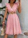 Sweet and Sassy: Women's Embroidered Short Sleeve Summer Dress