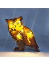 Creative Owl Shaped Wooden Figurine - Festive Desk Decoration for Home Celebrations