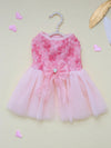 Gradient Rose Rhinestone Bowknot Princess Dress for Cats and Dogs