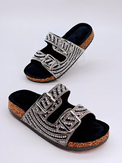 Black Sequined Flat Slippers: Your Must-Have Holiday Home and Beach Companion