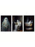 Spooky Halloween Canvas Poster Set - Retro Ghostly Decor for Bedroom Walls
