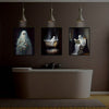 Spooky Halloween Canvas Poster Set - Retro Ghostly Decor for Bedroom Walls