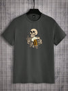 A Spooky Style Statement with Cotton Skeleton Print Tshirt for Men