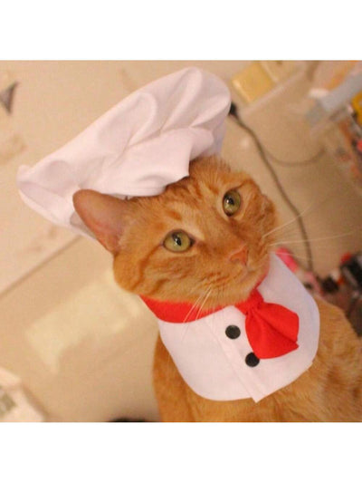 Pet Chef Hat Set: The Ultimate Cat and Dog Cosplay Props