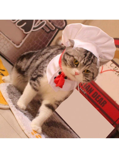 Pet Chef Hat Set: The Ultimate Cat and Dog Cosplay Props