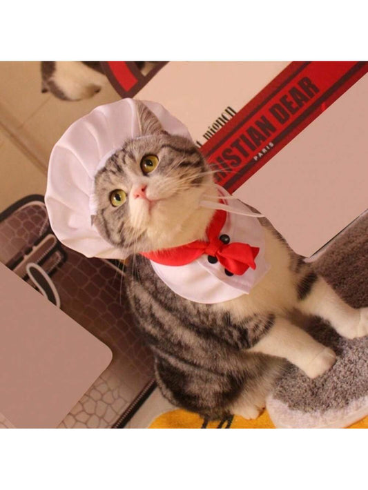 Pet Chef Hat Set: The Ultimate Cat and Dog Cosplay Props