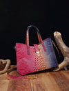 Purple Crocodile Pattern Tote Bag Combo: Stylish and Spacious for 2024