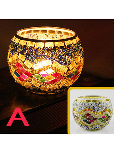 European Elegance: Exquisite Carved Glass Candle Holder for Wedding Decor