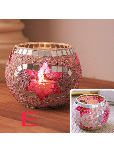 European Elegance: Exquisite Carved Glass Candle Holder for Wedding Decor