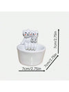 Whimsical Resin Craft Cat Shaped Couple Warmer: A Romantic Desktop Decoration and Incense Burner