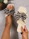 Summer Ready: Polka Dot Bowknot Flat Sandals for Women