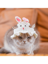 Adorable Knitted Pet Hat with Cute Cartoon Designs - Keep Your Furry Friends Stylish and Warm!