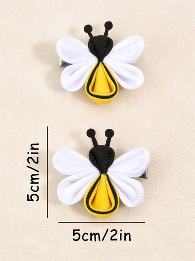 Bumblebee Beauty: Adorable 2-Piece Hair Clips for Dogs and Cats