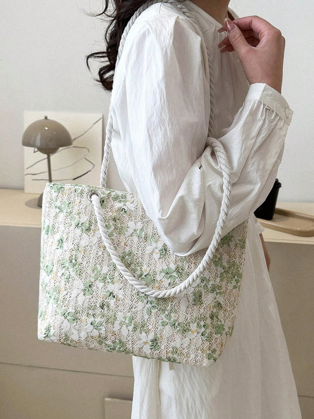 Stylish Solid Color Straw Tote Bag: Perfect for Travel, Vacation & Daily Commuting