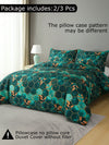 Traditional Printed Bedding Duvet Cover Set: Geometric Floral Style - Complete Your Bedroom