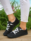 Step into Spring: Women's Lightweight Lace-Up Canvas Casual Sporty Shoes