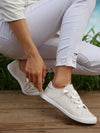 Step into Spring: Women's Lightweight Lace-Up Canvas Casual Sporty Shoes