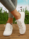 Step into Spring: Women's Lightweight Lace-Up Canvas Casual Sporty Shoes