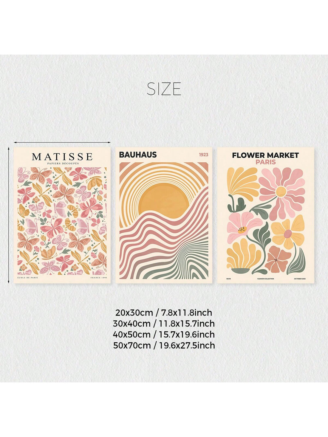 Add a splash of whimsy to your walls with this set of three Bohemian Abstract Butterfly Floral Canvas Prints. Each piece blends vintage charm with playful, colorful designs that bring life and joy to any room. Perfect for those who love stylish, nature-inspired decor, these prints create a lively, artistic vibe that brightens your home effortlessly.